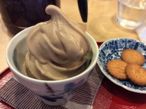 2016-04-21 12.44.48-1 Food Hojicha Soft Cream Tosa Cha Cafe Harimayabashi Kochi 